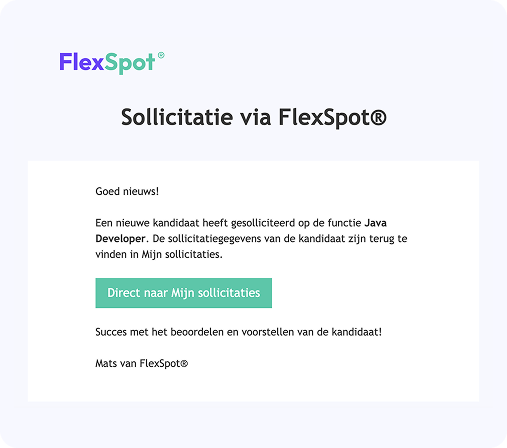 CareerSpot® - Snelle afhandeling via jobboard